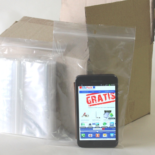 Gripzakken, LDPE, 50 My, transparant, 300 x 400 mm-1102