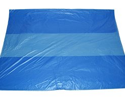 Kratzakken, HDPE, 20 My dik, blauw, 600/200 x 800 mm, 500 stuks per doos.