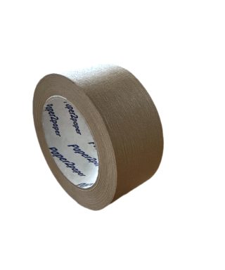 Tape, papier, zelfklevend, bruin, 50 mm x 50 m per rol, 24 rol per doos.